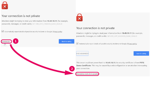 SSL Warning in Chrome SSL Warning in Chrome